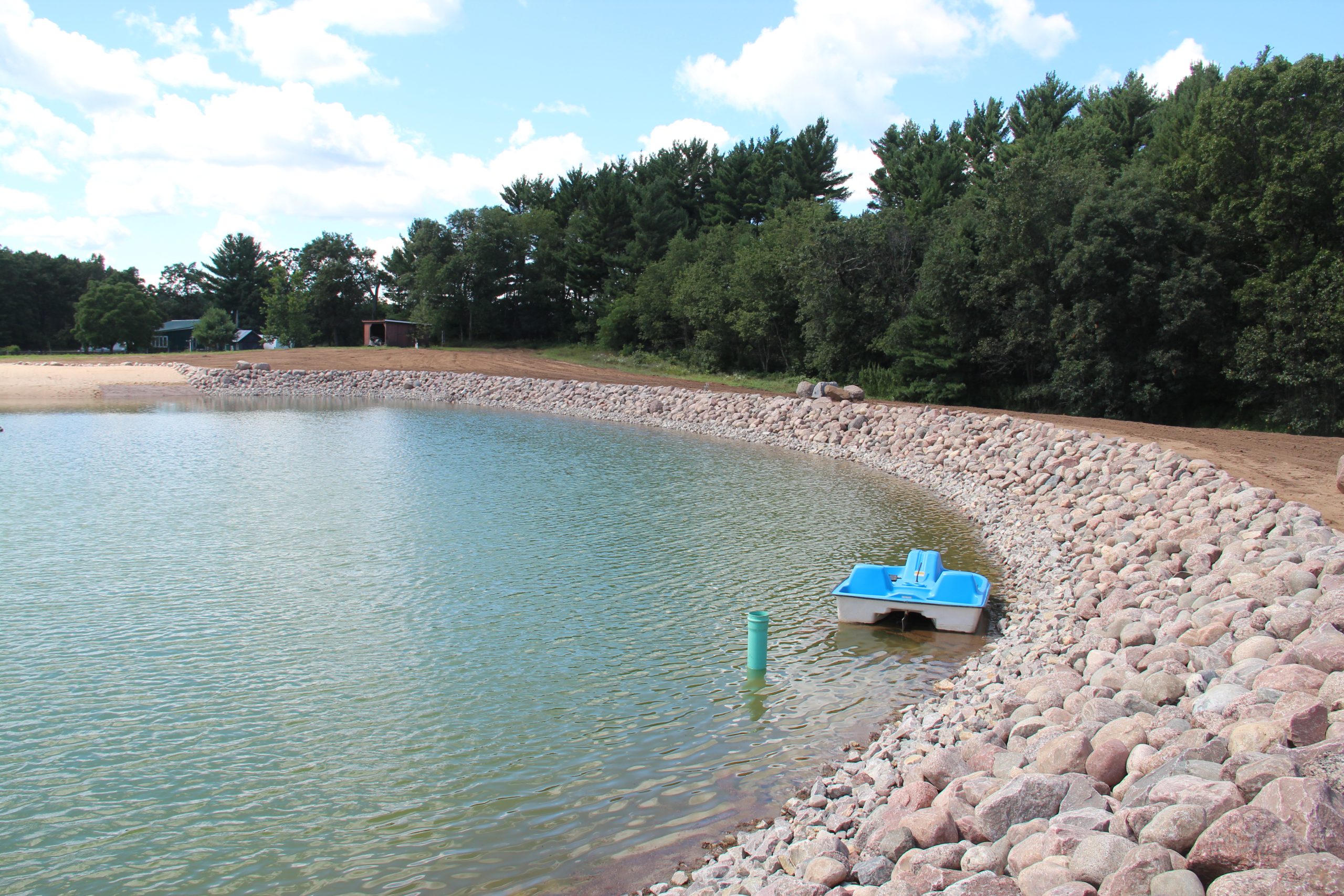 Cobblestone Pond Lined
